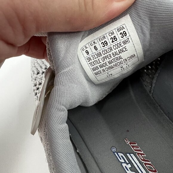 Sketchers Bobs White Silver Sneakers - Picture 4 of 10